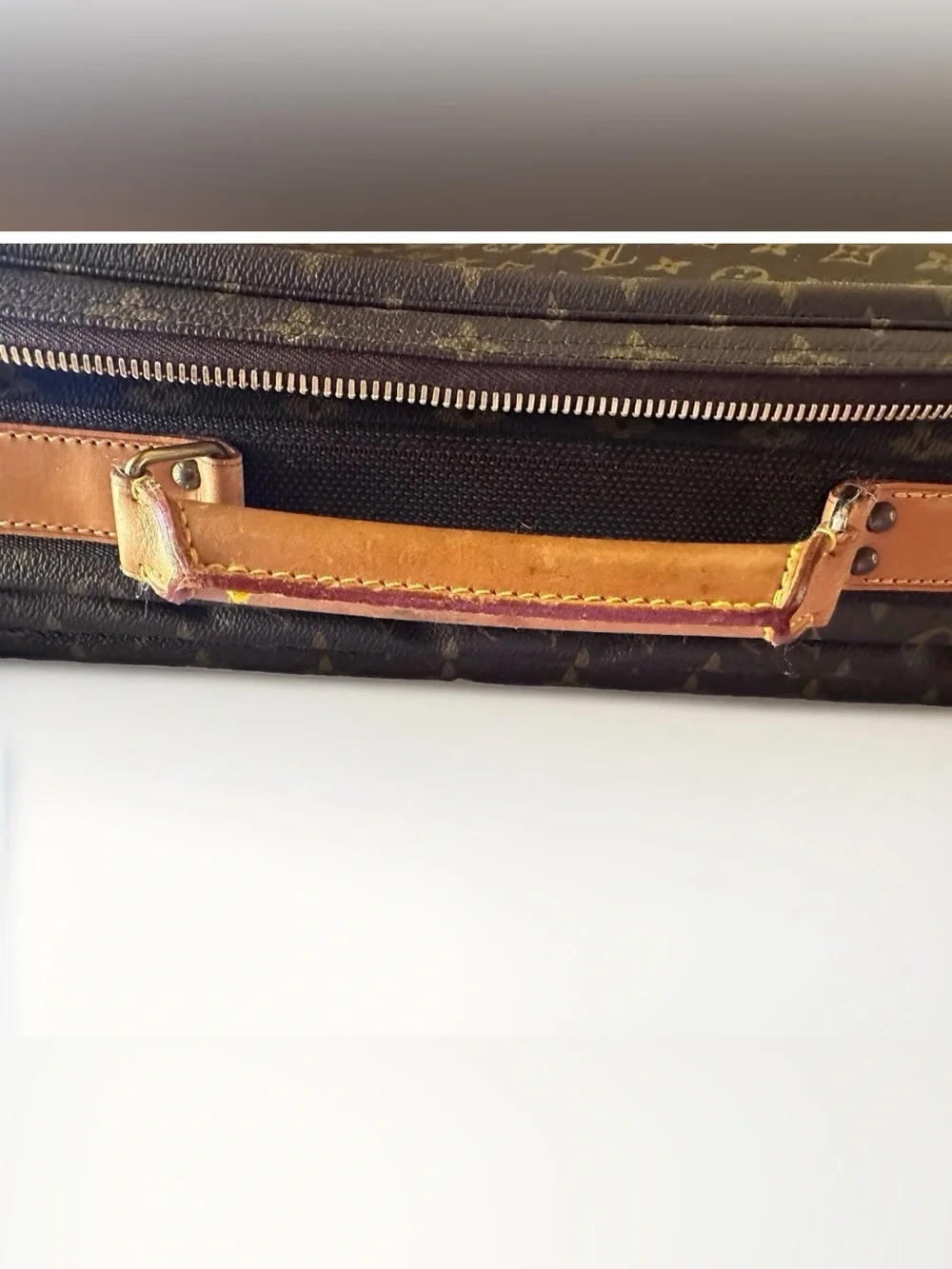 Louis Vuitton Brown Monogram Soft Case Suitcase Unisex VI0982 w/ COA